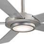 52" Minka Aire Sabot Brushed Nickel LED Ceiling Fan with Remote