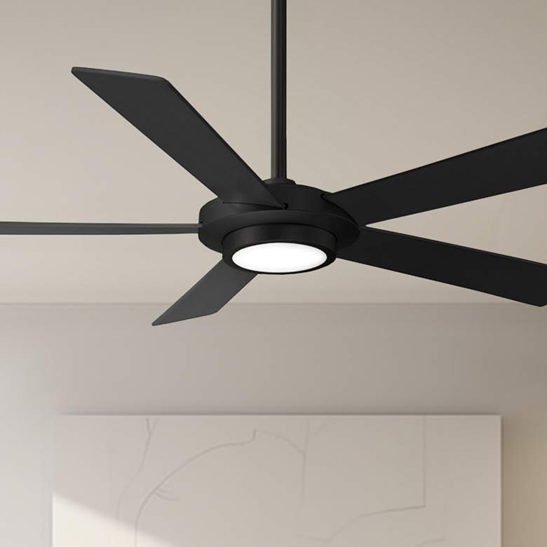 Image 1 52" Minka Aire Sabot Coal LED Ceiling Fan with Remote