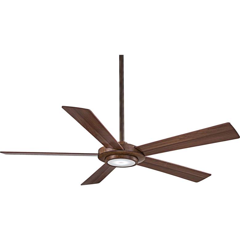 Image 2 52 inch Minka Aire Sabot Distressed Koa LED Ceiling Fan with Remote
