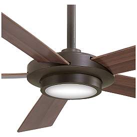 Image3 of 52" Minka Aire Sabot Oil-Rubbed Bronze LED Ceiling Fan with Remote more views