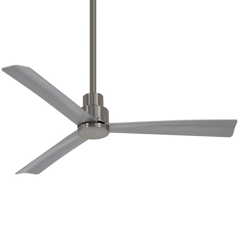 Image 2 52 inch Minka Aire Simple Brushed Nickel Wet Ceiling Fan with Remote