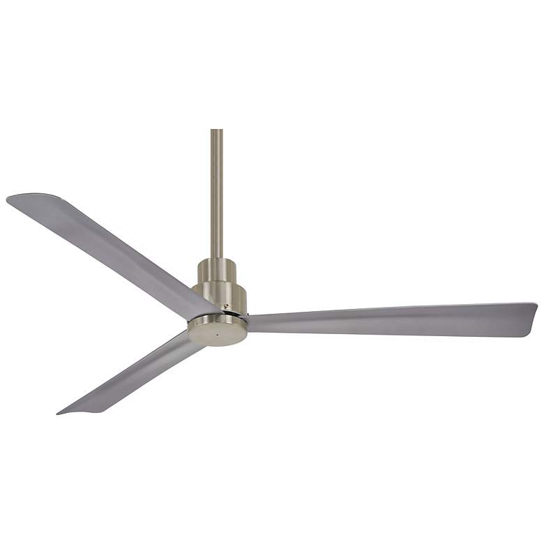 Image 2 52" Minka Aire Simple Brushed Nickel Wet Ceiling Fan with Remote