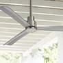 52" Minka Aire Simple Brushed Nickel Wet Ceiling Fan with Remote