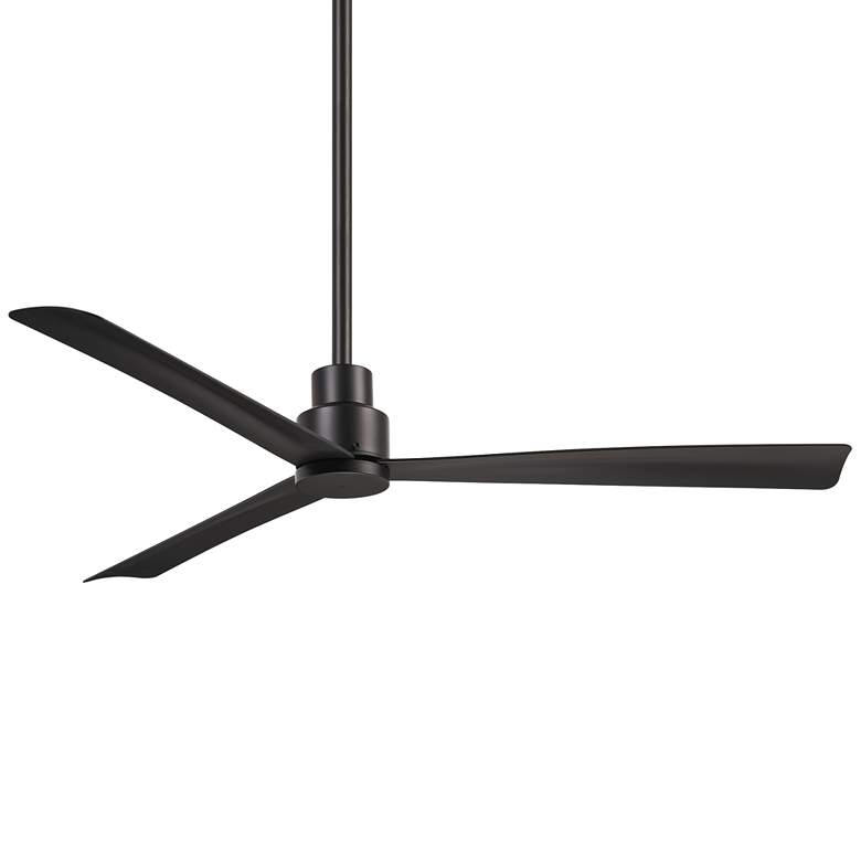 Image 2 52 inch Minka Aire Simple Coal Finish Wet Ceiling Fan with Remote Control