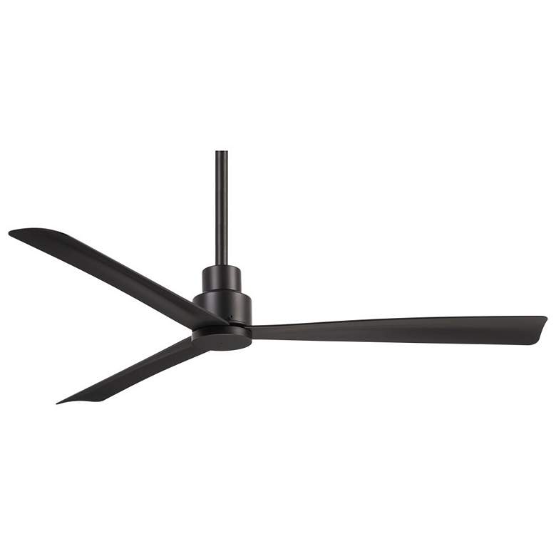 Image 2 52 inch Minka Aire Simple Coal Finish Wet Ceiling Fan with Remote Control