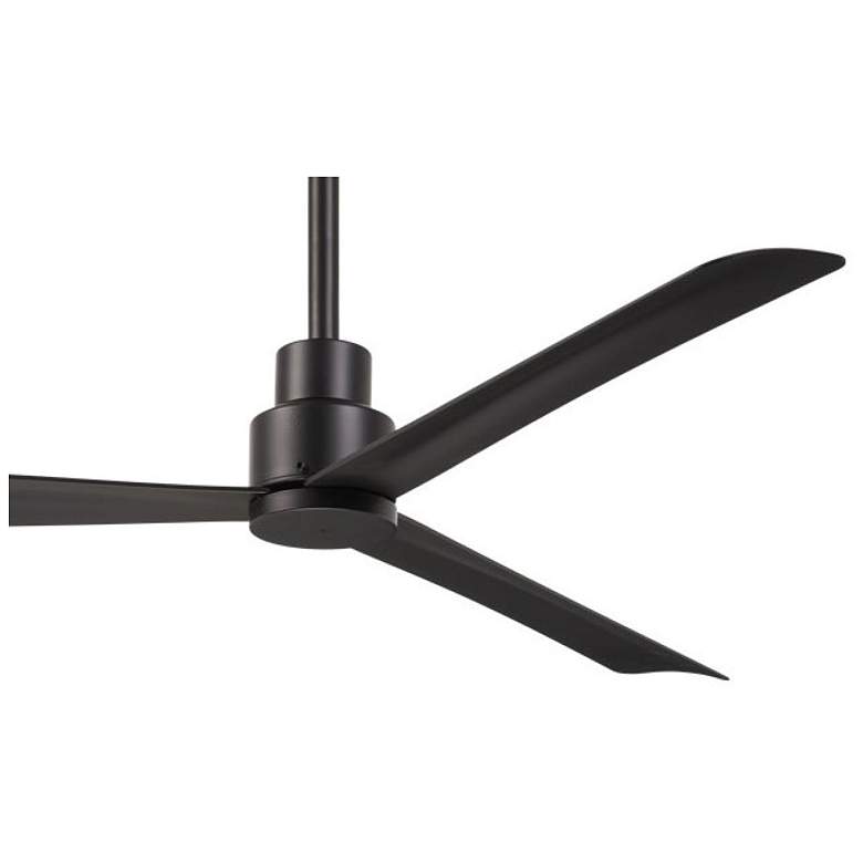 Image 5 52" Minka Aire Simple Coal Finish Wet Ceiling Fan with Remote Control more views