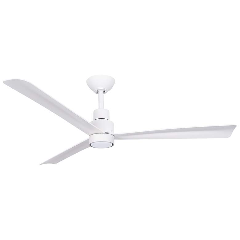 Image 1 52" Minka Aire Simple Flat White LED Ceiling Fan