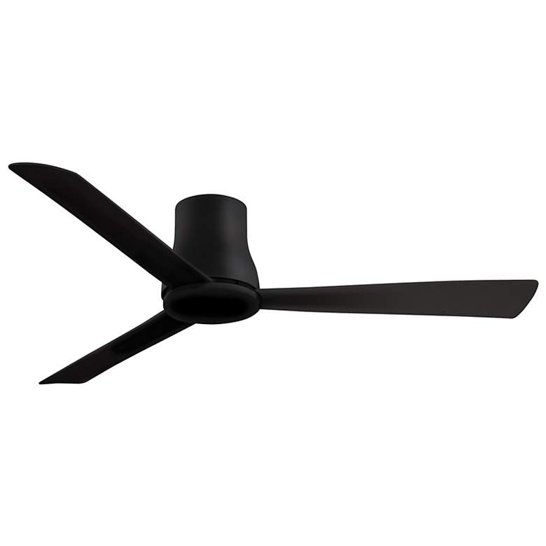 Image 3 52" Minka Aire Simple Flush Coal Black Outdoor Hugger Ceiling Fan