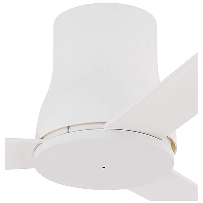 Image 2 52 inch Minka Aire Simple Flush Flat White Outdoor Hugger Ceiling Fan more views