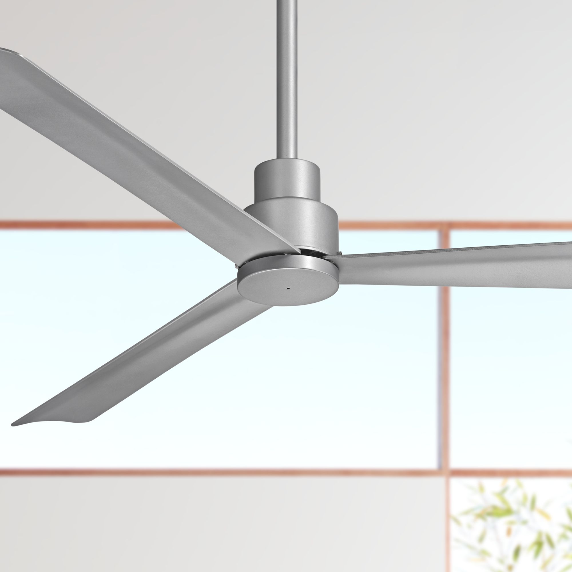 silver ceiling fan