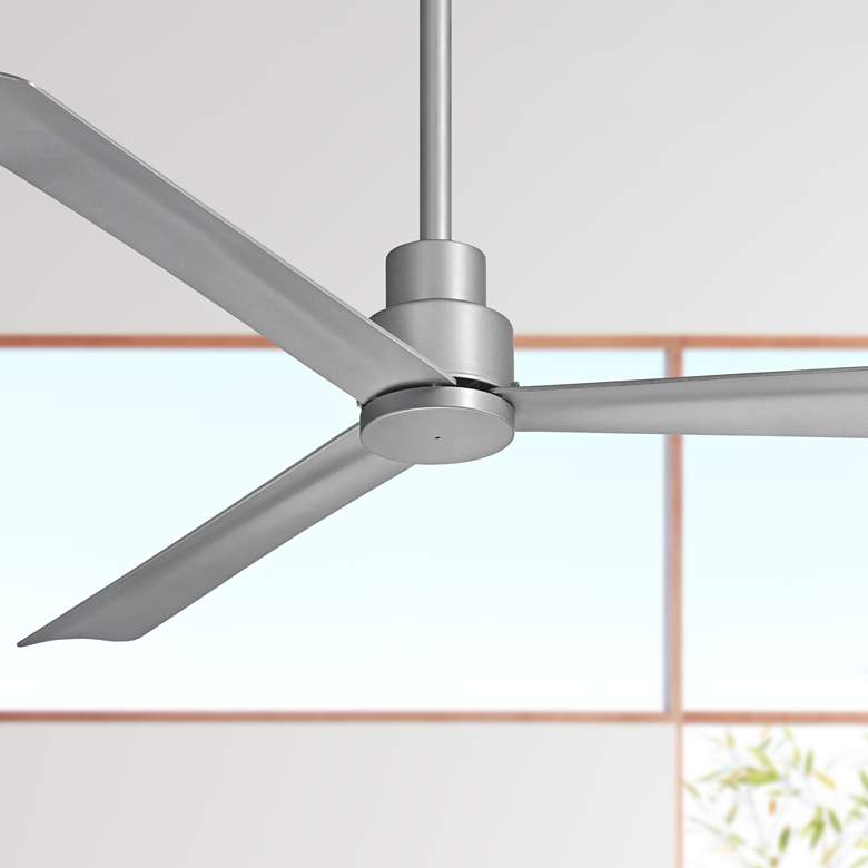 Image 1 52 inch Minka Aire Simple Silver Ceiling Fan with Remote