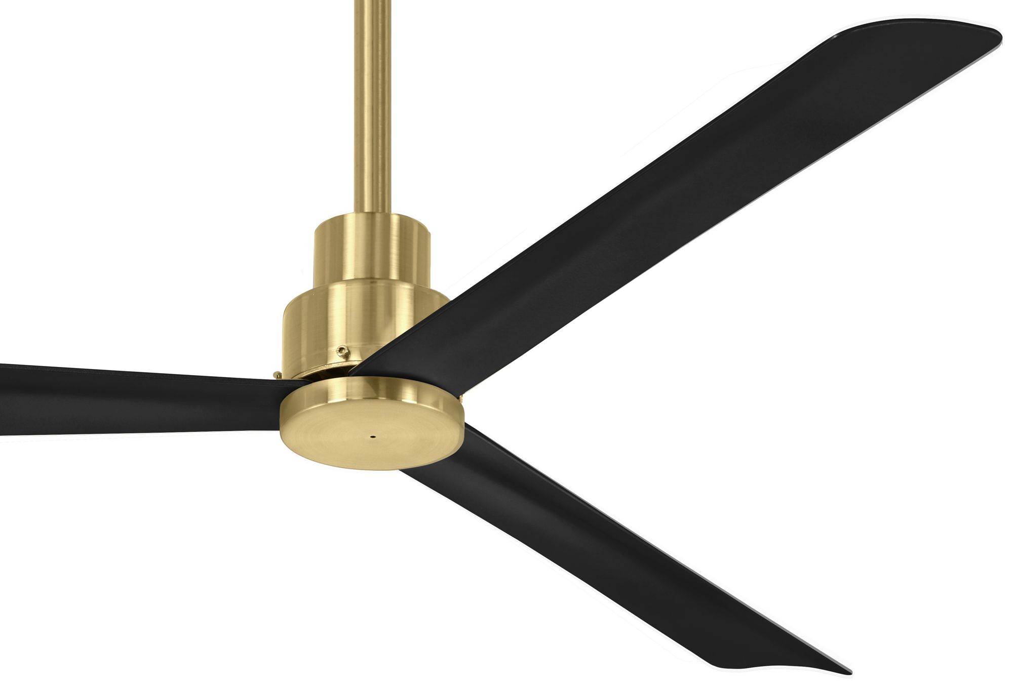 Image 5 52" Minka Aire Simple Soft Brass Wet Ceiling Fan with Remote Control more views