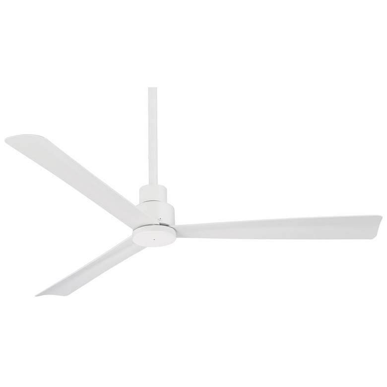 Image 2 52" Minka Aire Simple White Modern Outdoor Ceiling Fan with Remote
