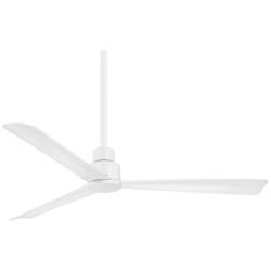 52&quot; Minka Aire Simple White Modern Outdoor Ceiling Fan with Remote