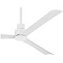 7_52" Minka Aire Simple White Modern Outdoor Ceiling Fan with Remote more views