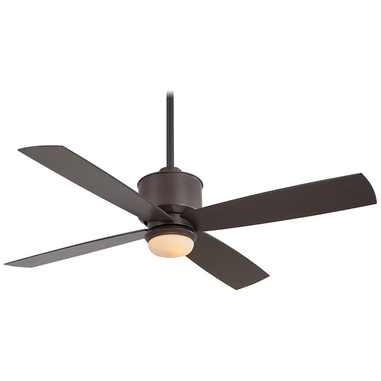 Image 2 52 inch Minka Aire Strata Bronze Outdoor Rated LED Ceiling Fan with Remote