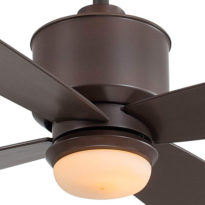 Image 3 52" Minka Aire Strata Bronze Outdoor Rated LED Ceiling Fan with Remote more views