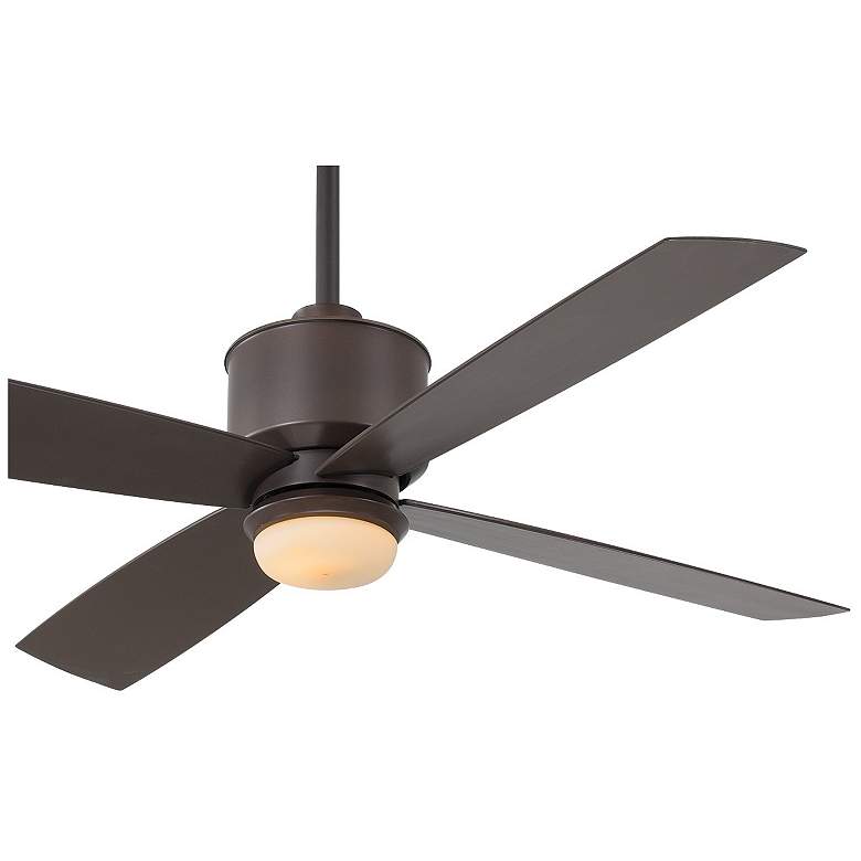 Image 4 52" Minka Aire Strata Bronze Outdoor Rated LED Ceiling Fan with Remote more views