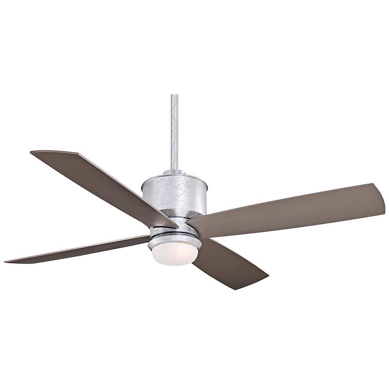 Image 2 52 inch Minka Aire Strata Galvanized Ceiling Fan with Light Kit