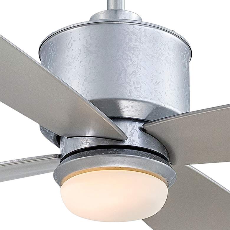 Image 3 52 inch Minka Aire Strata Galvanized Outdoor LED Ceiling Fan with Remote more views