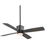 52" Minka Aire Strata Smoked Iron Outdoor LED Ceiling Fan with Remote