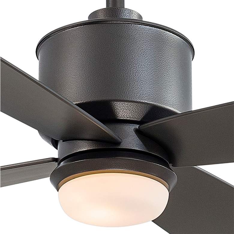Image 3 52" Minka Aire Strata Smoked Iron Outdoor LED Ceiling Fan with Remote more views