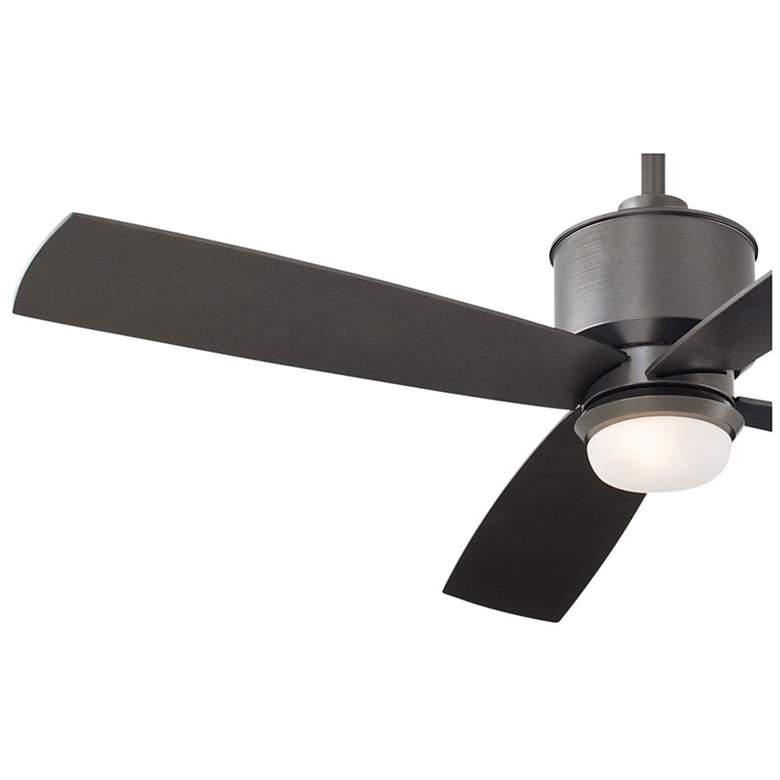 Image 4 52" Minka Aire Strata Smoked Iron Outdoor LED Ceiling Fan with Remote more views