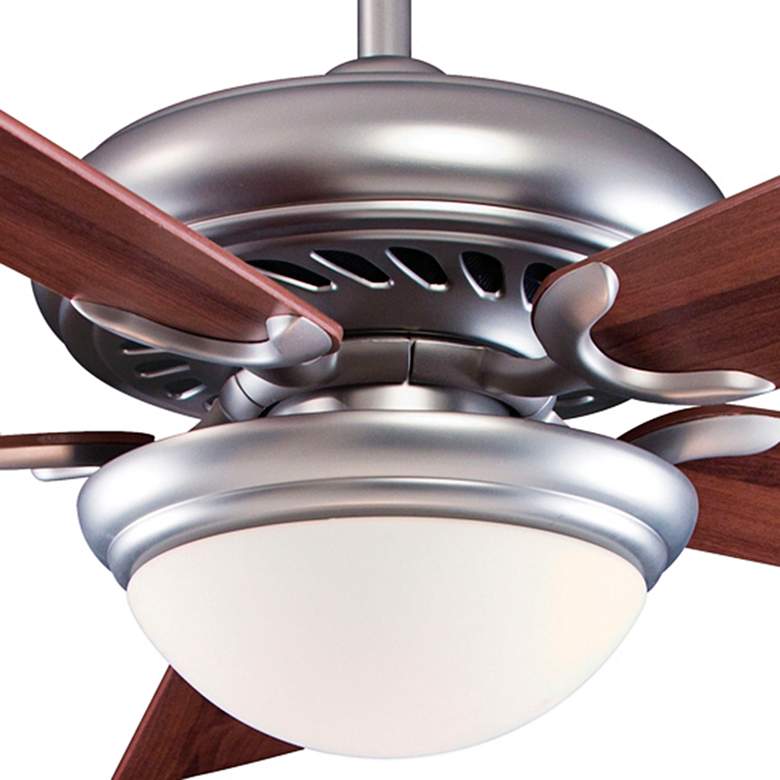 Image 3 52 inch Minka Aire Supra Brushed Steel Dark Walnut Ceiling Fan with Remote more views