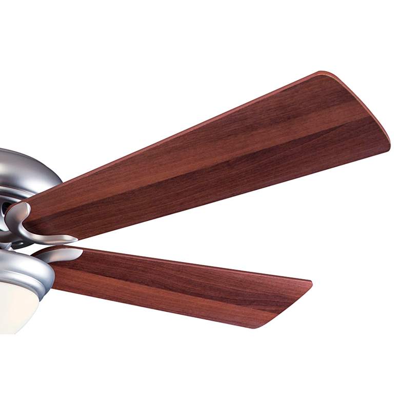 Image 4 52 inch Minka Aire Supra Brushed Steel Dark Walnut Ceiling Fan with Remote more views