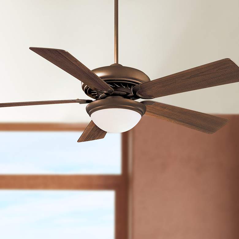 Image 1 52" Minka Aire Supra Oil Rubbed Bronze LED Ceiling Fan with Remote