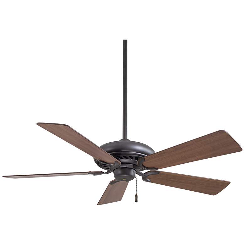 Image 1 52 inch Minka Aire Supra Oil Rubbed Bronze Pull Chain Ceiling Fan