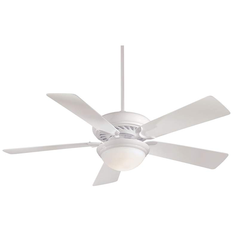Image 2 52 inch Minka Aire Supra White LED Ceiling Fan with Remote