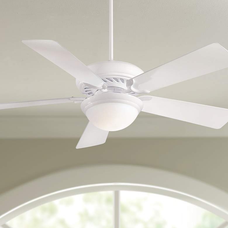 Image 1 52" Minka Aire Supra White LED Ceiling Fan with Remote