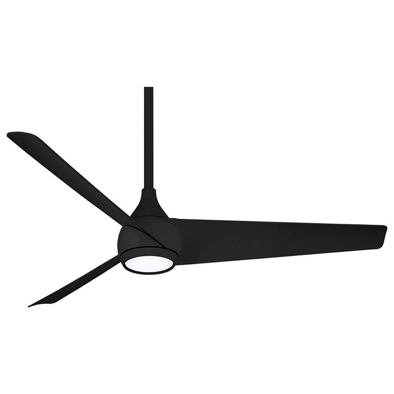 Image 1 52" Minka Aire Twist Coal LED Smart Ceiling Fan with Remote