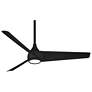 52" Minka Aire Twist Coal LED Smart Ceiling Fan with Remote