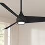 1_52" Minka Aire Twist Coal LED Smart Ceiling Fan with Remote