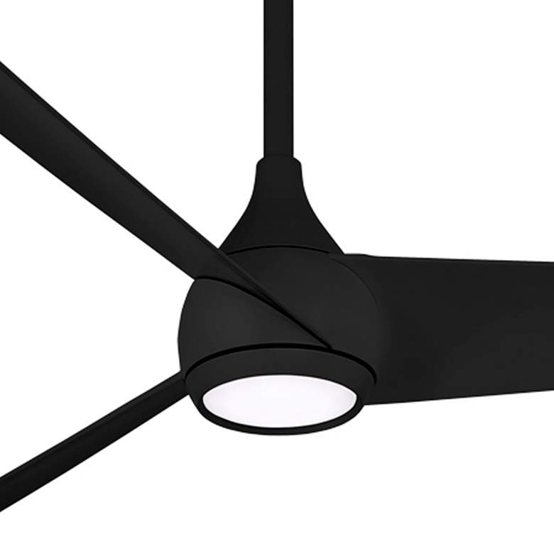 Image 2 52 inch Minka Aire Twist Coal LED Smart Ceiling Fan with Remote more views