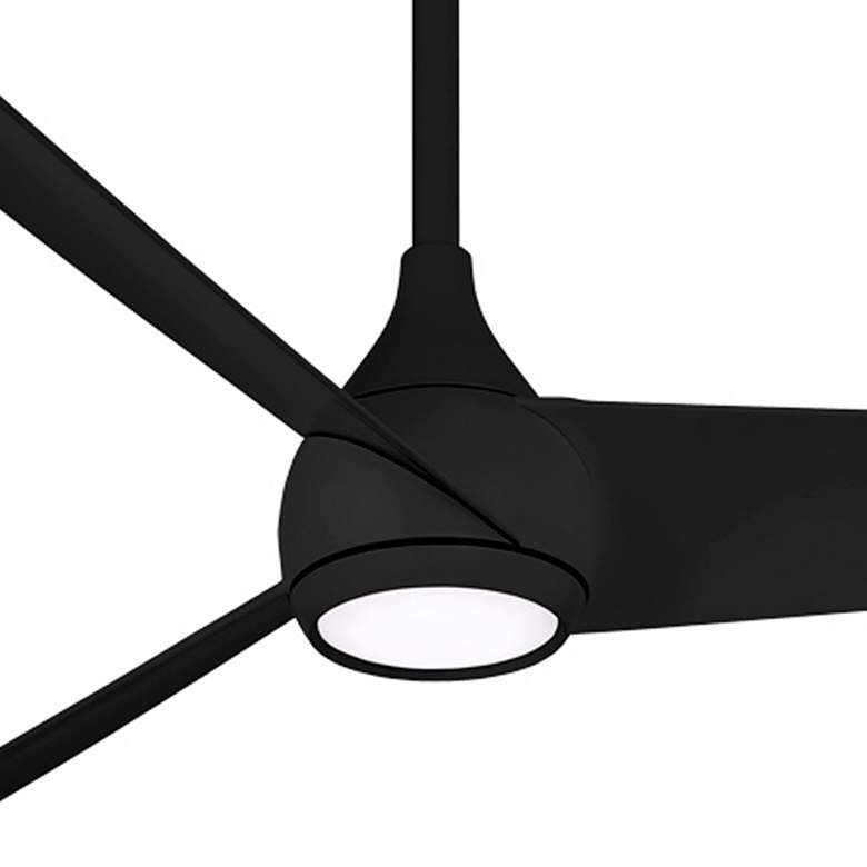 Image 3 52" Minka Aire Twist Coal LED Smart Ceiling Fan with Remote more views