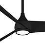 52" Minka Aire Twist Coal LED Smart Ceiling Fan with Remote
