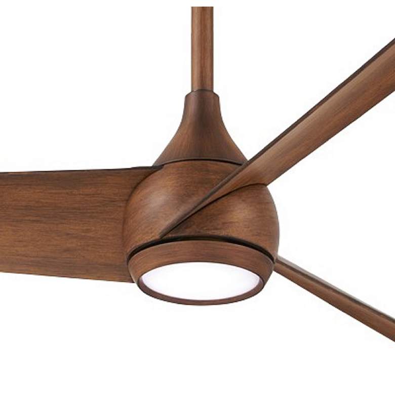Image 5 52 inch Minka Aire Twist Distressed Koa LED Smart Ceiling Fan with Remote more views