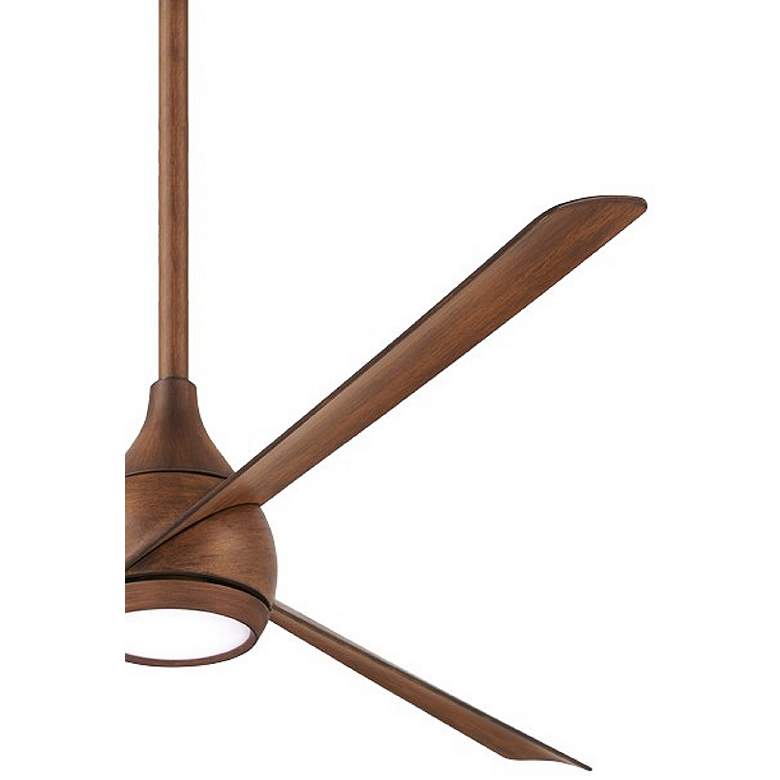 Image 6 52" Minka Aire Twist Distressed Koa LED Smart Ceiling Fan with Remote more views