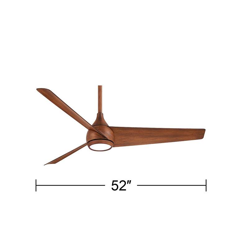 Image 7 52" Minka Aire Twist Distressed Koa LED Smart Ceiling Fan with Remote more views