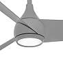 52" Minka Aire Twist Grey LED Smart Ceiling Fan with Remote