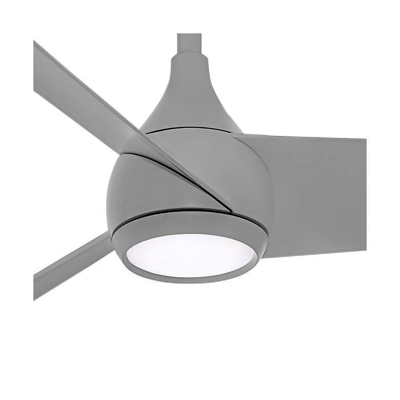 52 inch Minka Aire Twist Grey LED Smart Ceiling Fan with Remote more views