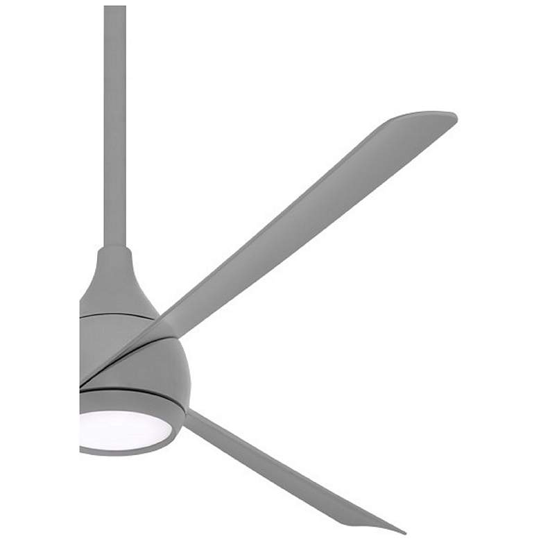 Image 5 52" Minka Aire Twist Grey LED Smart Ceiling Fan with Remote more views