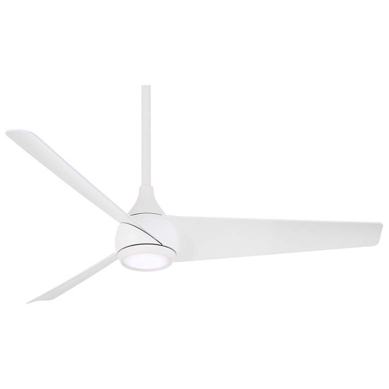 Image 2 52" Minka Aire Twist LED Flat White Indoor Smart Fan with Remote