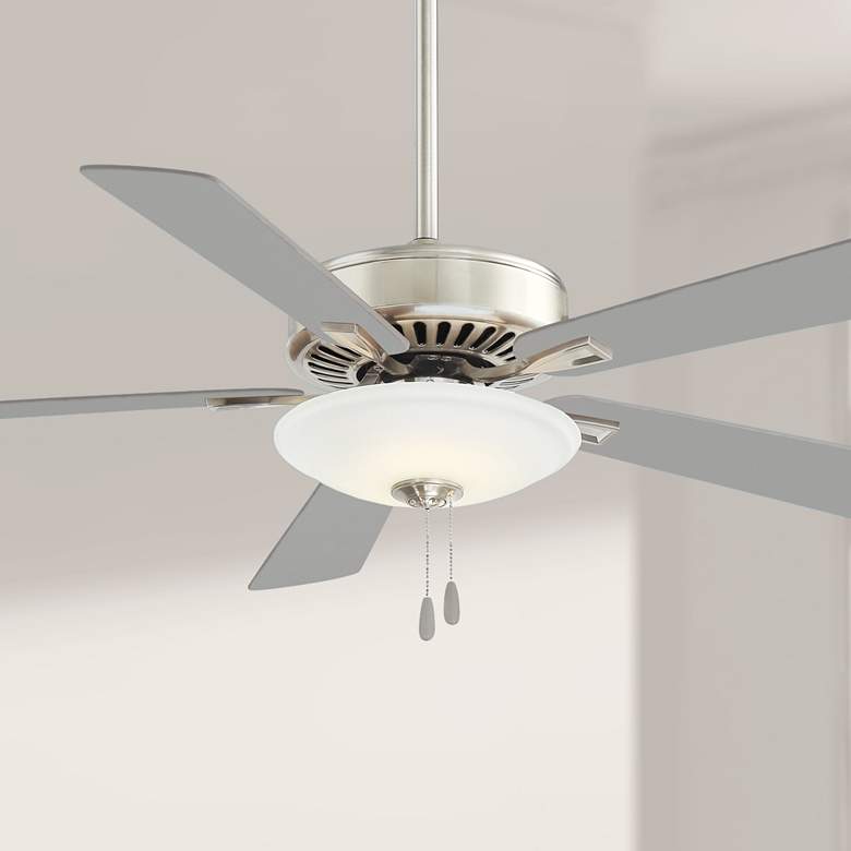 Image 1 52 inch Minka Aire Uni-Pack Polished Nickel LED Pull Chain Ceiling Fan