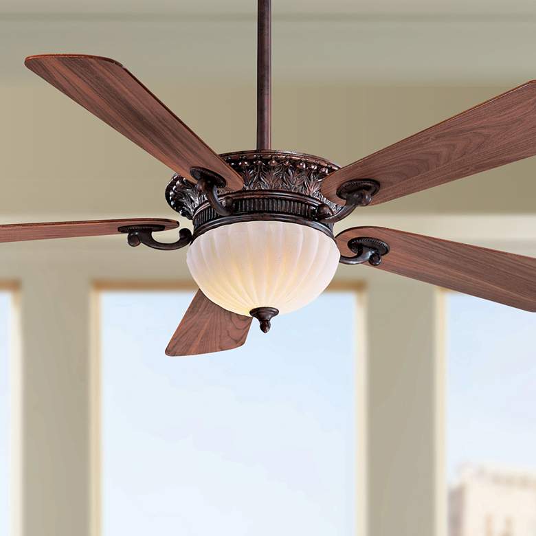 Image 1 52 inch Minka Aire Volterra Bronze LED Ceiling Fan with Wall Control