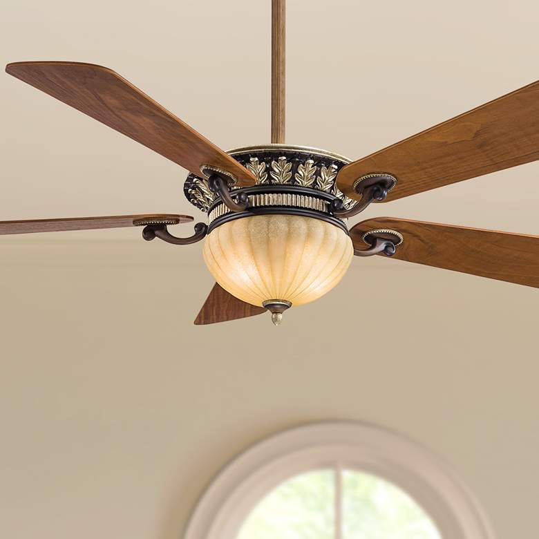 Image 1 52" Minka Aire Volterra Traditional Fan with Light and Wall Control