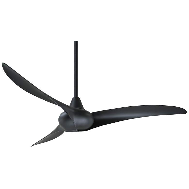 Image 2 52" Minka Aire Wave Coal Black Indoor Ceiling Fan with Remote Control